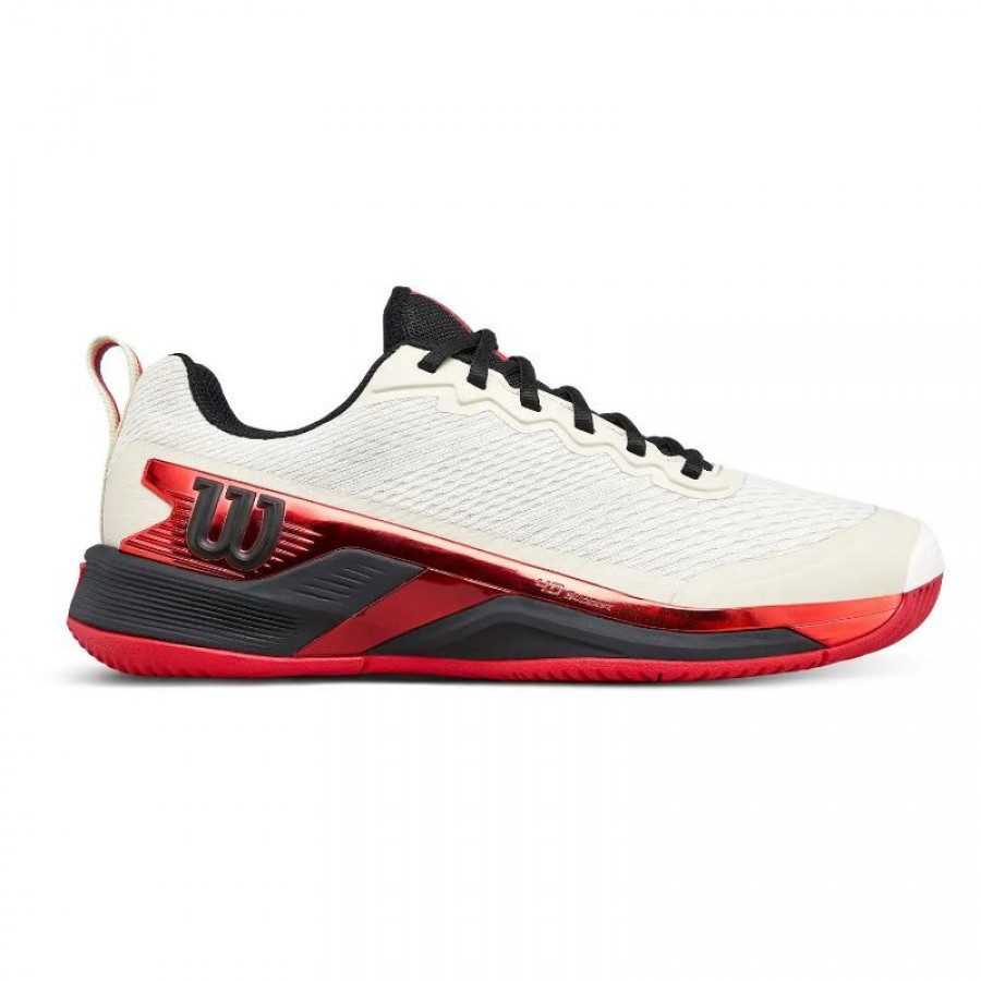 Baskets Wilson Rush Pro 4.5 Tofu Rouge  Offre - Pas cher