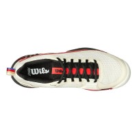 Baskets Wilson Rush Pro 4.5 Tofu Rouge  Offre - Pas cher
