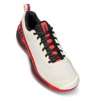 Baskets Wilson Rush Pro 4.5 Tofu Rouge  Offre - Pas cher