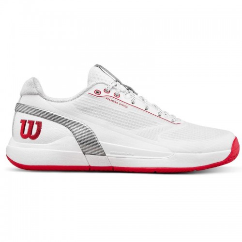 Zapatillas de Padel Wilson Rush Pro 5 CTC Blanco Rojo