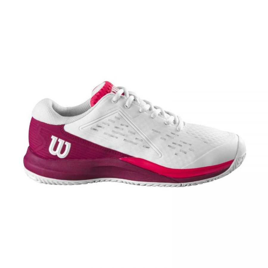 Wilson Rush Pro Ace White Bordeaux Junior Sneakers