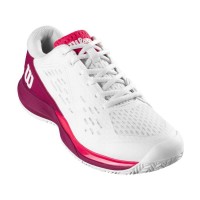 Wilson Rush Pro Ace White Bordeaux Junior Sneakers