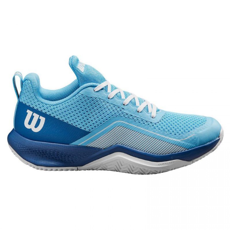 Zapatillas Wilson Rush Pro Lite Azul Royal Cielo Blanco Mujer  Oferta + Barato