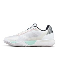 Tênis Wilson Rush Tour 5 Clay White Aqua Coral