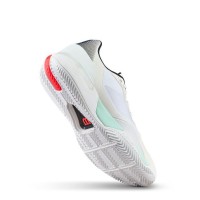 Tênis Wilson Rush Tour 5 Clay White Aqua Coral