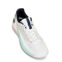 Tênis Wilson Rush Tour 5 Clay White Aqua Coral